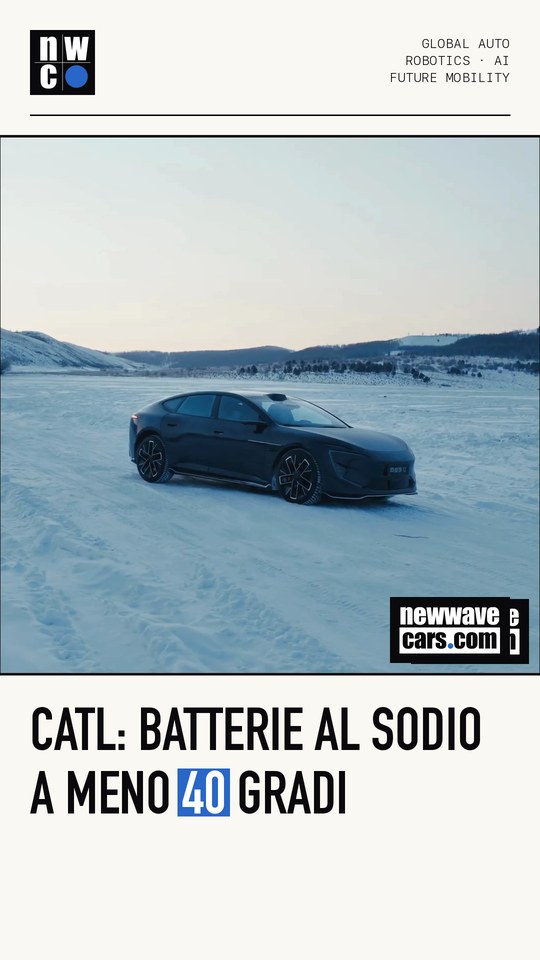 CATL: batterie al sodio a meno 40 gradi