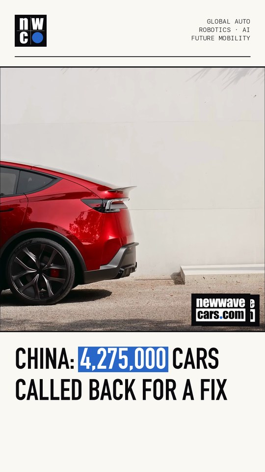 China: 4,275,000 cars called back for a fix