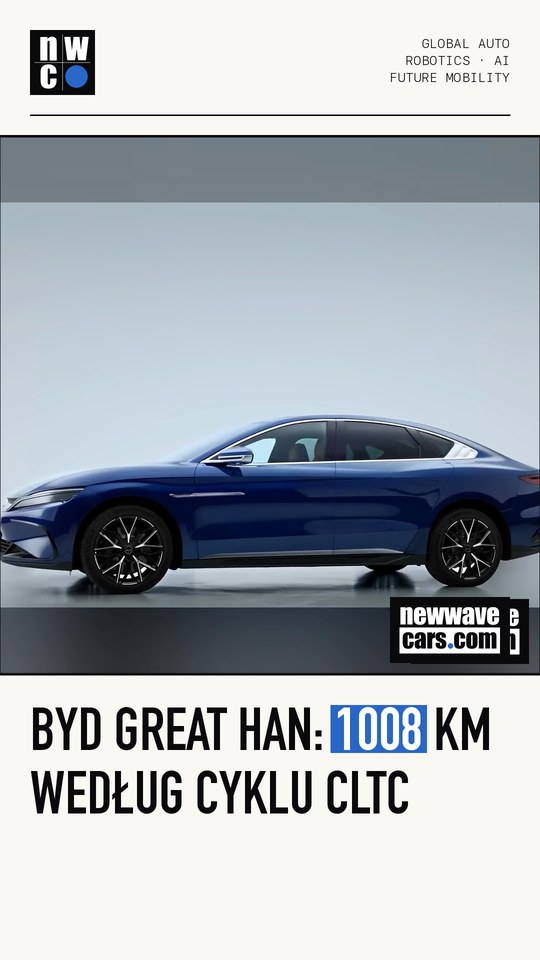 BYD Great Han: 1008 km według cyklu CLTC