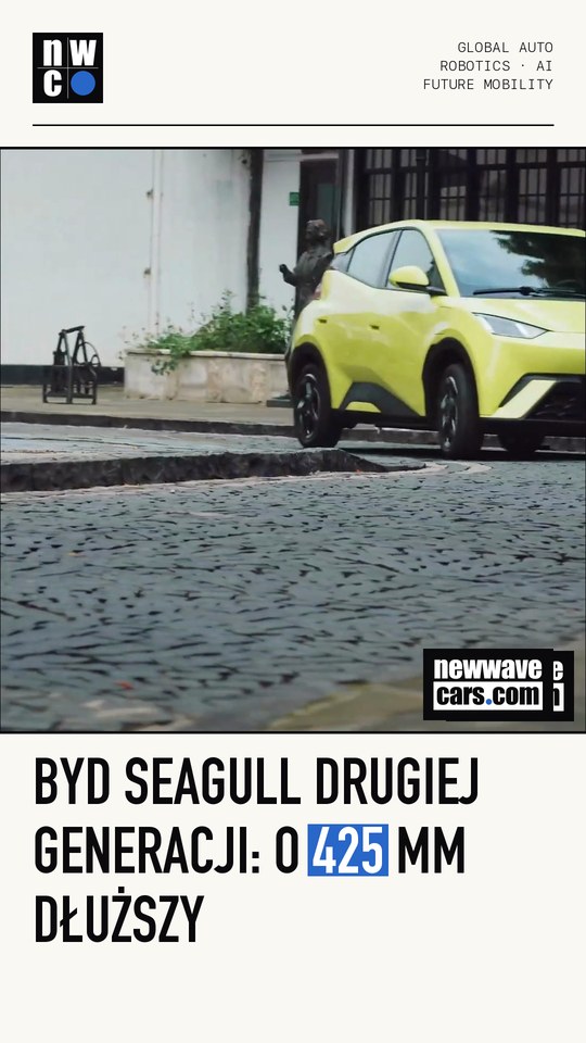 BYD Seagull drugiej generacji: o 425 mm dłuższy