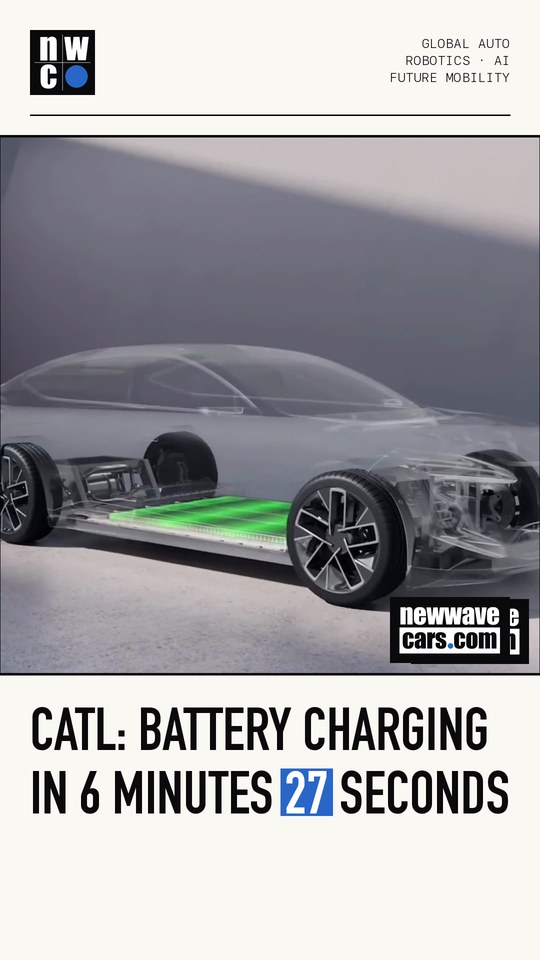 CATL: battery charging in 6 minutes 27 seconds