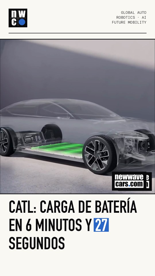 CATL: carga de batería en 6 minutos y 27 segundos