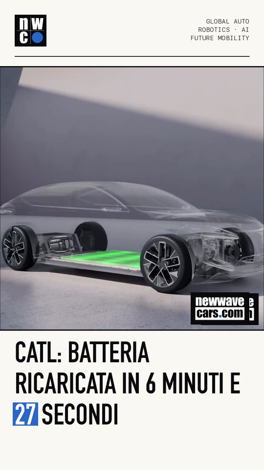 CATL: batteria ricaricata in 6 minuti e 27 secondi