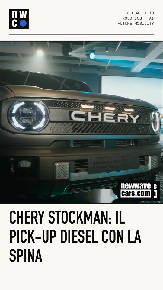 Chery Stockman: il pick-up diesel con la spina