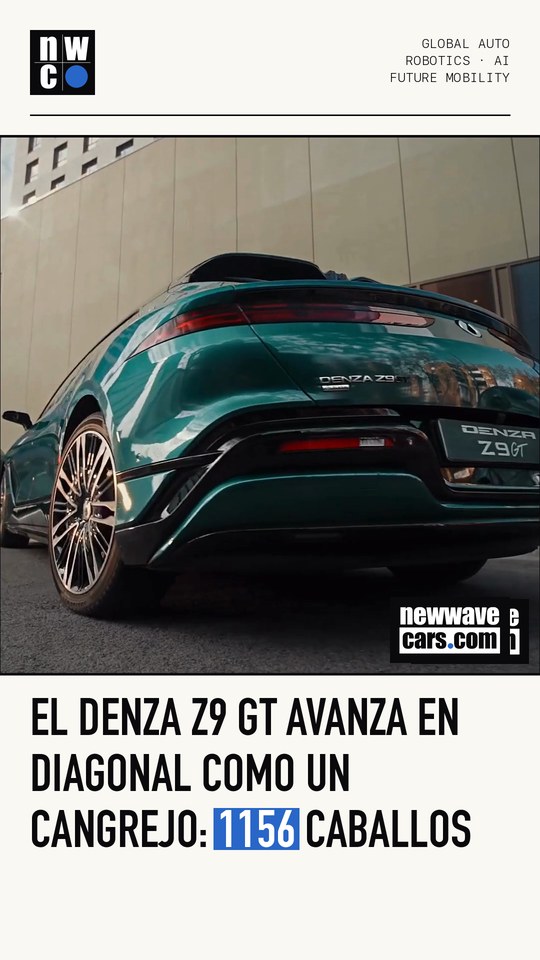 El Denza Z9 GT avanza en diagonal como un cangrejo: 1156 caballos