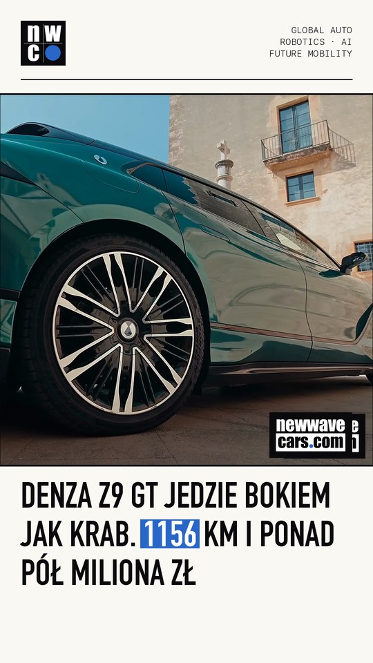 Denza Z9 GT jedzie bokiem jak krab. 1156 KM i ponad pół miliona zł