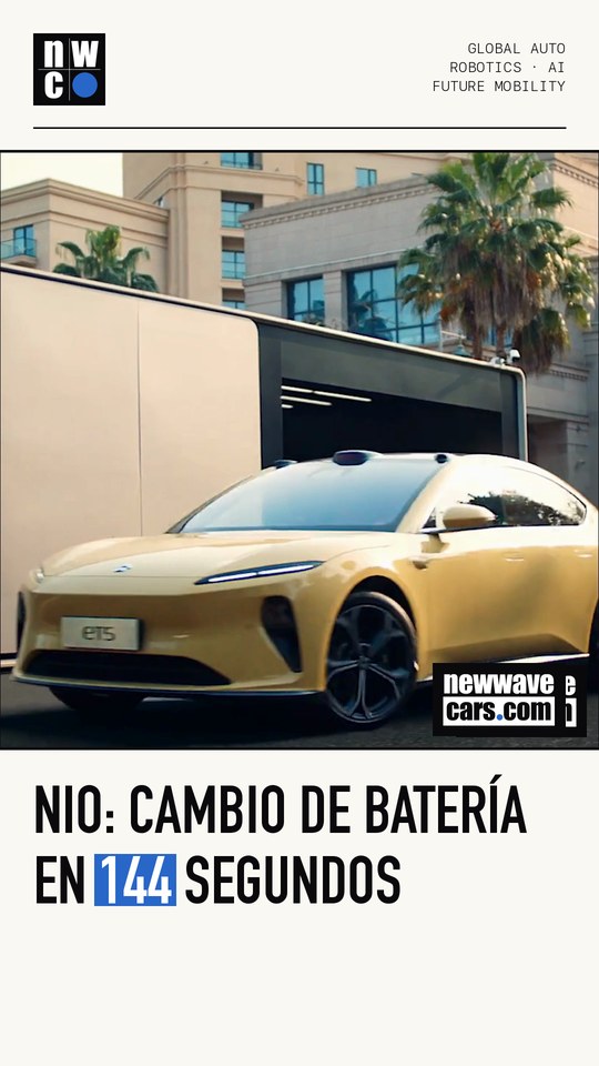 Nio: cambio de batería en 144 segundos