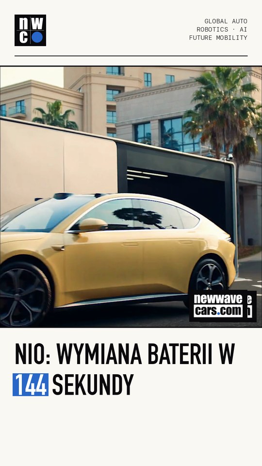 Nio: wymiana baterii w 144 sekundy