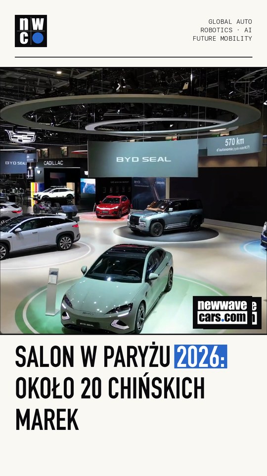 Salon w Paryżu 2026: około 20 chińskich marek