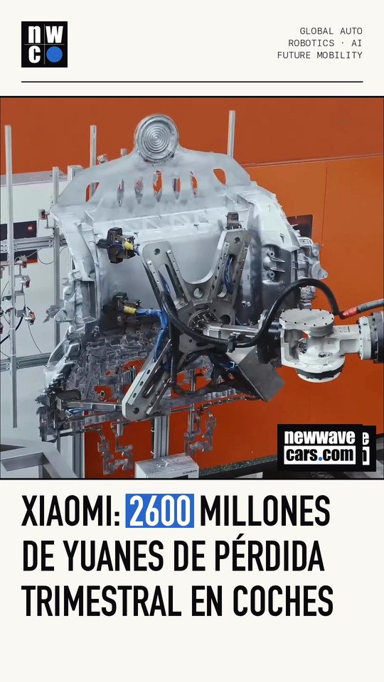 Xiaomi: 2600 millones de yuanes de pérdida trimestral en coches