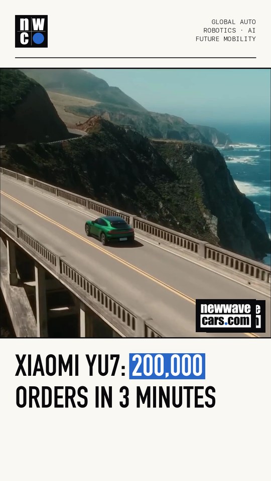 Xiaomi YU7: 200,000 orders in 3 minutes