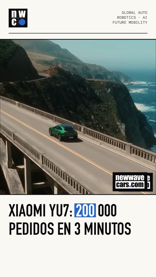 Xiaomi YU7: 200 000 pedidos en 3 minutos