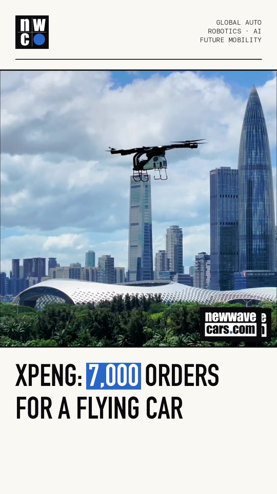 XPeng: 7,000 orders for a flying car