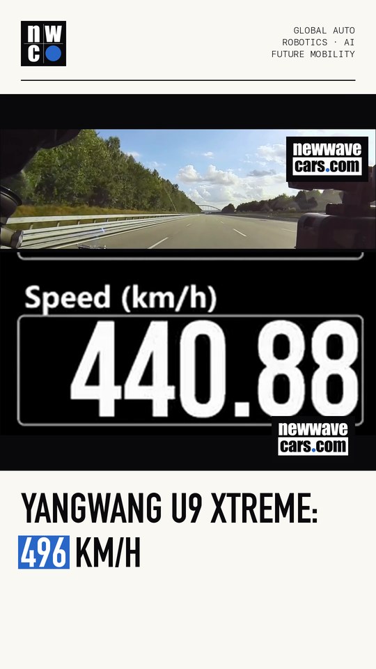 Yangwang U9 Xtreme: 496 km/h