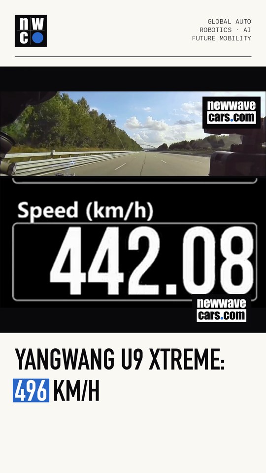 Yangwang U9 Xtreme: 496 km/h