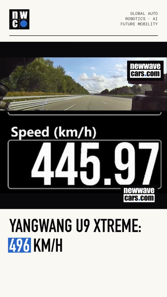 Yangwang U9 Xtreme: 496 km/h