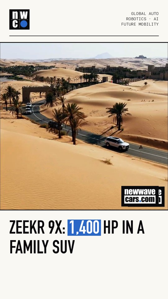 Zeekr 9X: 1,400 hp in a family SUV